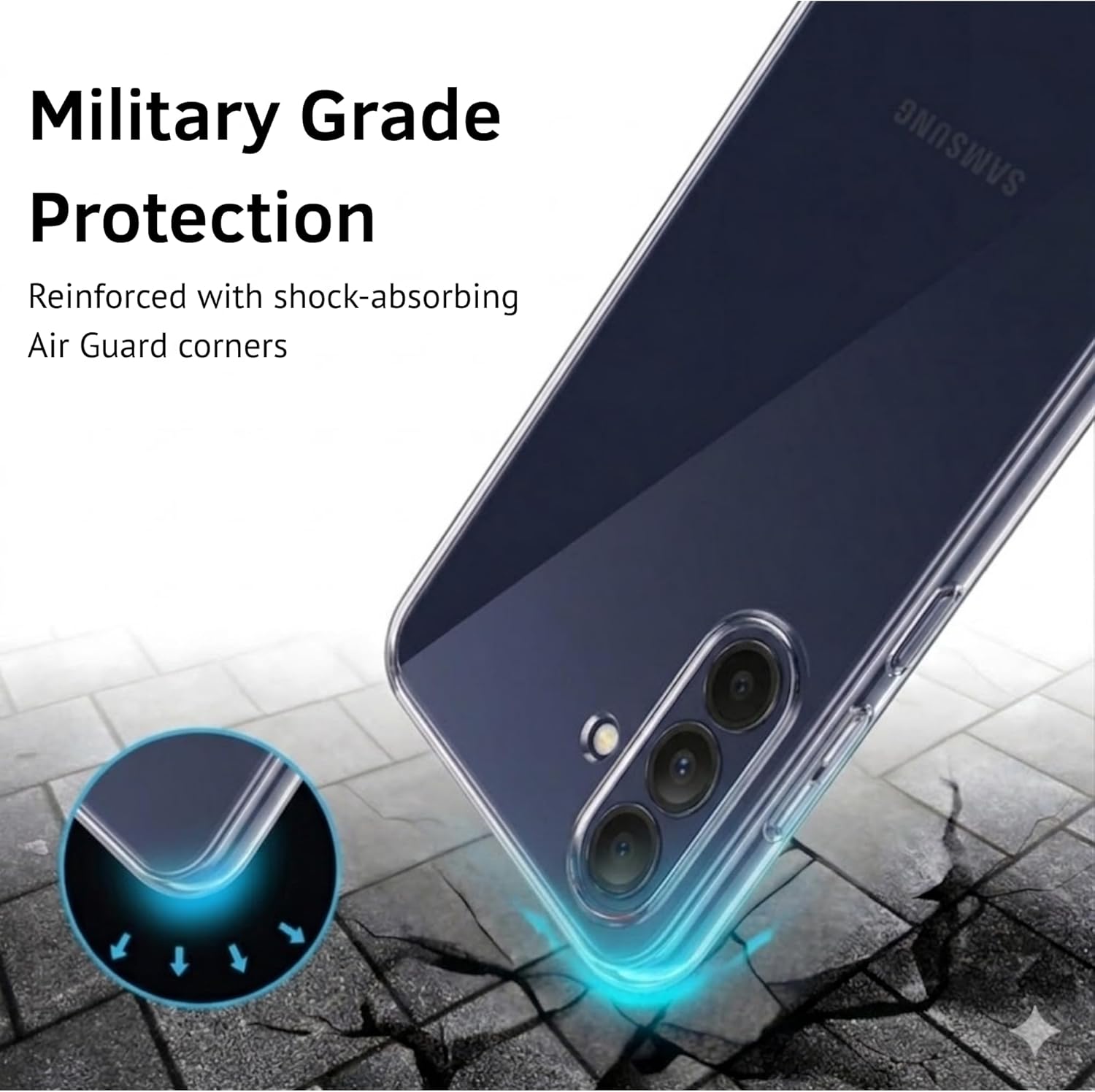 Samsung Galaxy A57 Case Clear Gel Ultra Slim Soft Transparent Silicone Cover