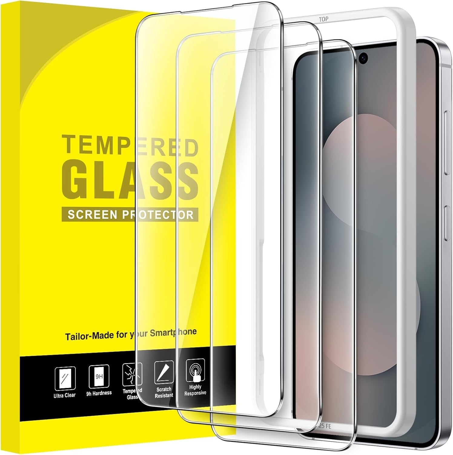 Samsung Galaxy S25 FE Clear Tempered Glass Screen Protector
