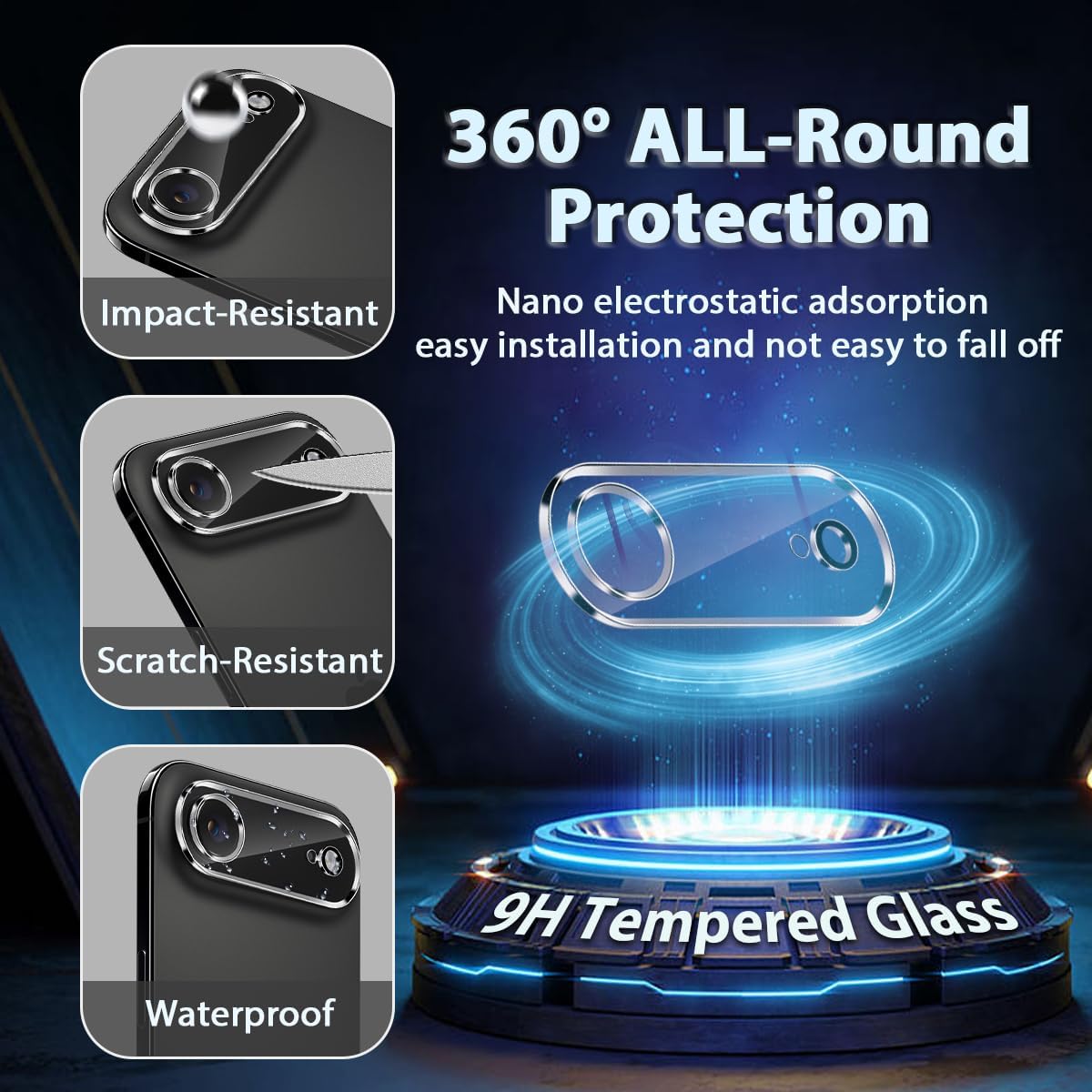 Apple iPhone Air Camera Protector Lens Guard Tempered Glass Film