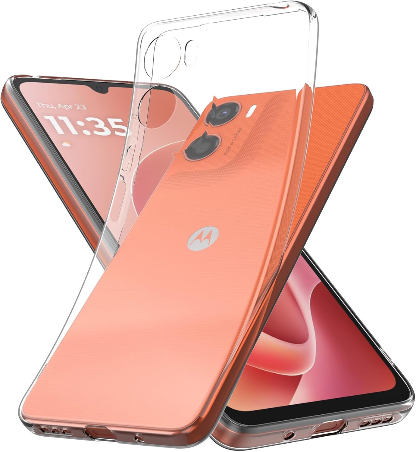 Motorola Moto G06 Case Clear Gel Ultra Slim Soft Transparent Silicone Cover