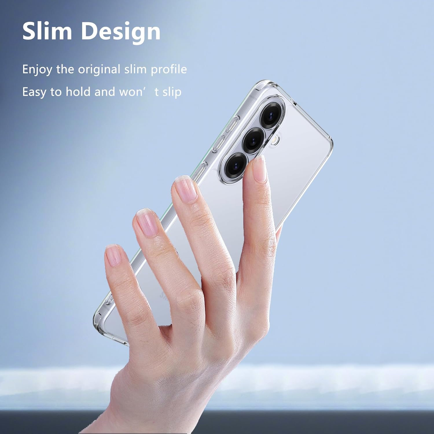 Samsung Galaxy S26+ Plus Clear Gel Case Cover With Glass Screen Protector