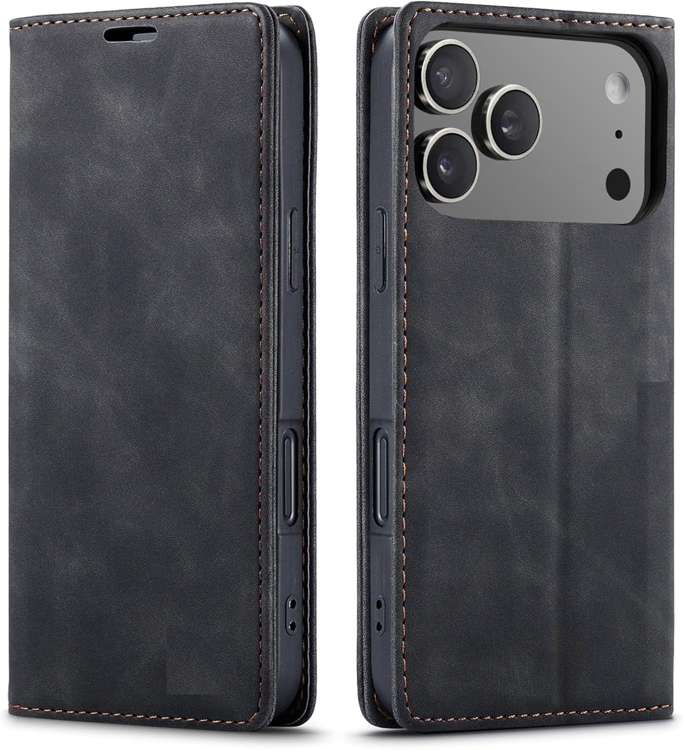 Apple iPhone 17 Pro Flip Book Case Premium Leather Wallet Stand Phone Cover