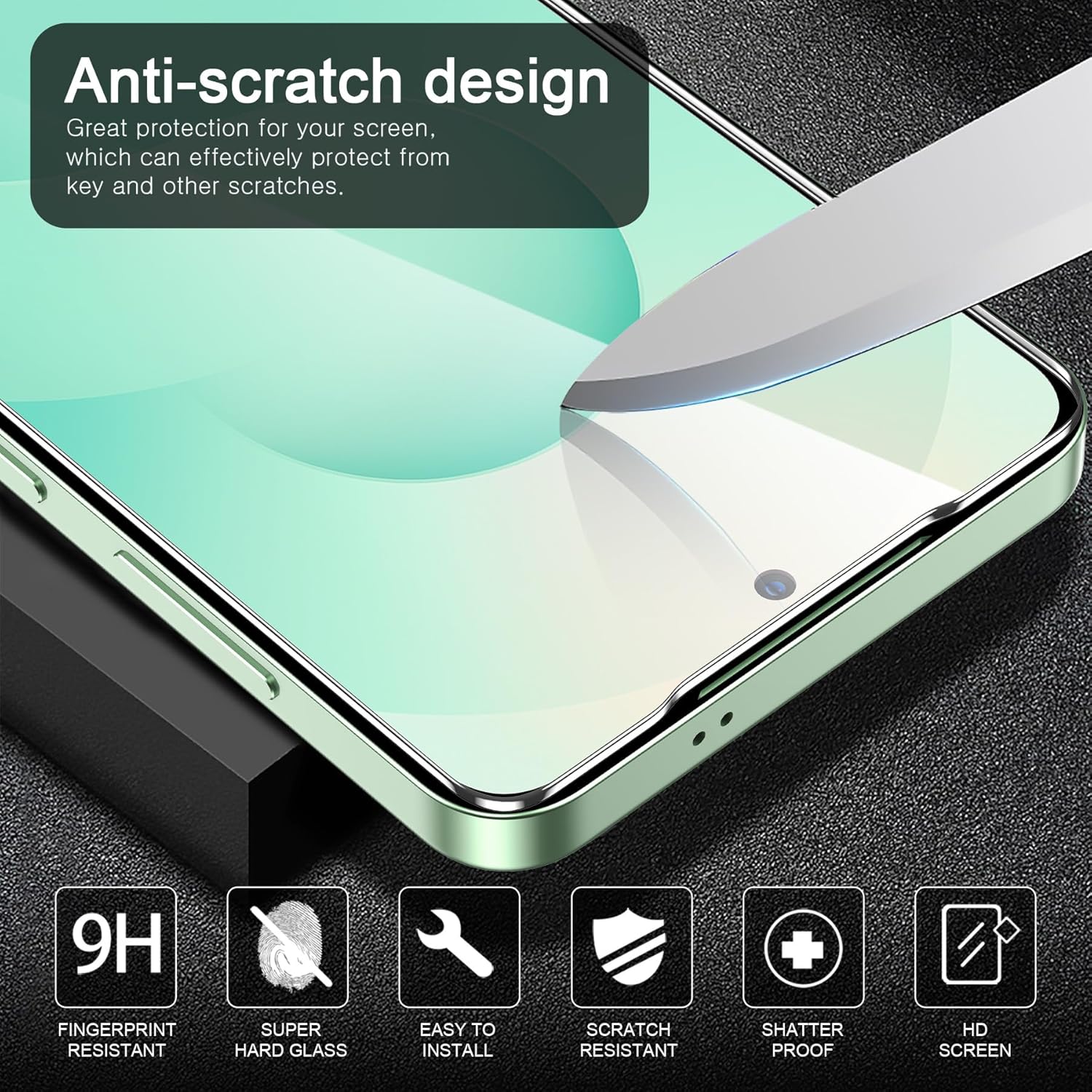Samsung Galaxy S25 Clear Gel Anti Shock Bumper Case Cover With Glass Screen Protector