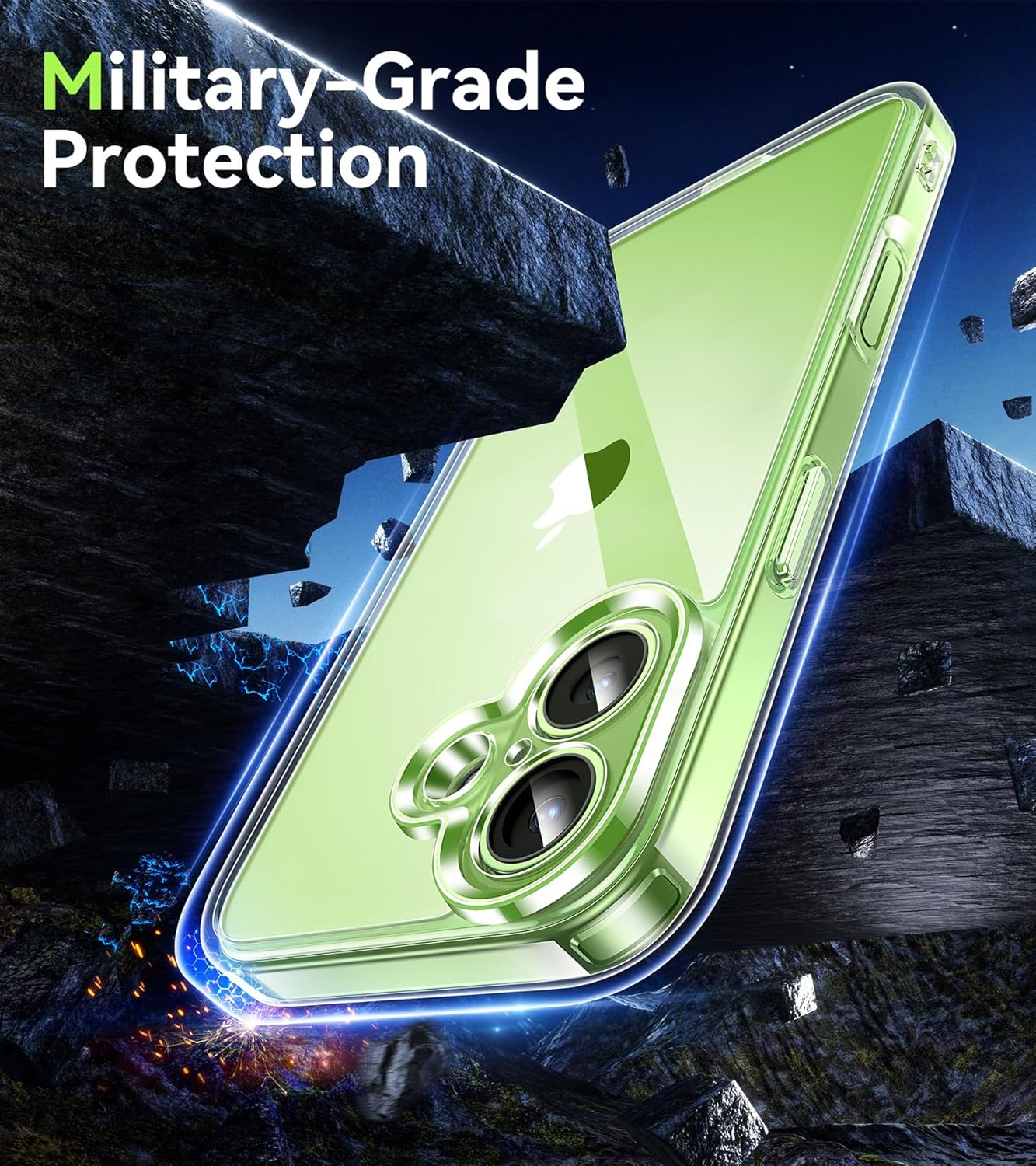 Apple iPhone 17 Clear Gel Case Cover With Glass Screen Protector
