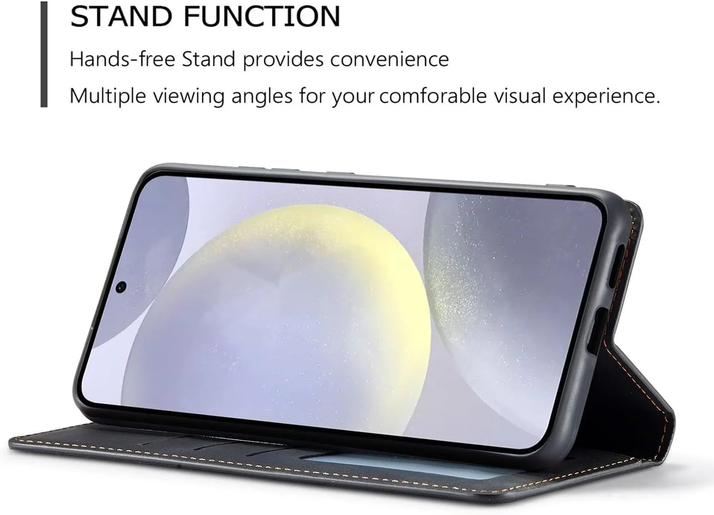 Samsung Galaxy S25 FE Flip Book Case Premium Leather Wallet Stand Phone Cover