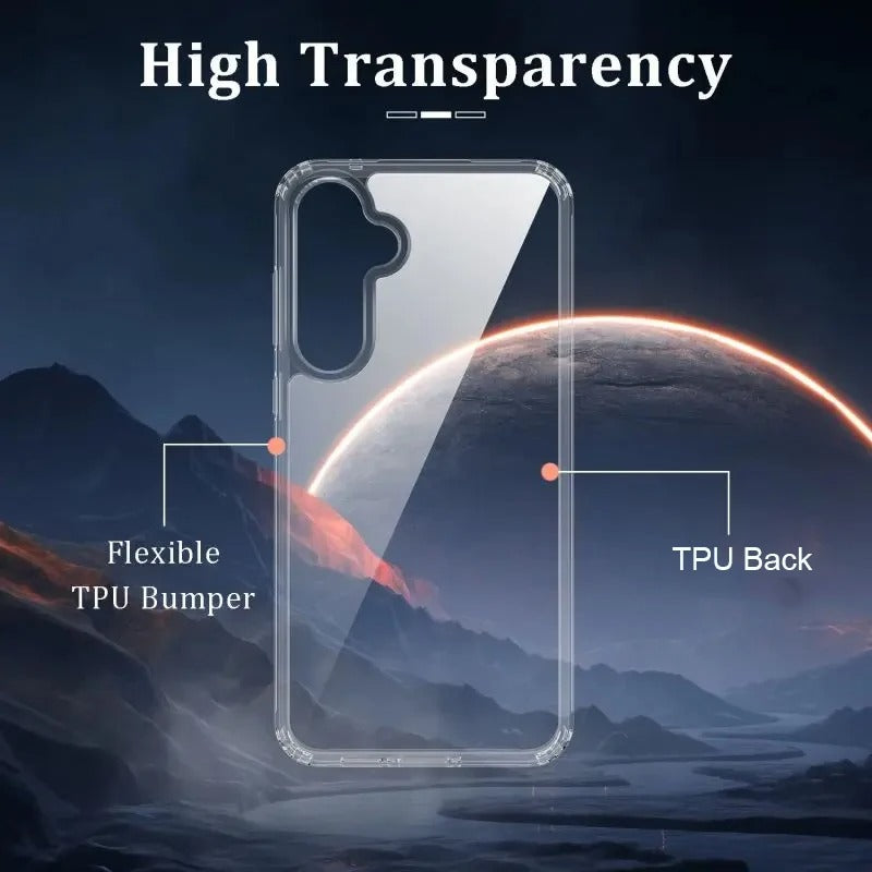 Samsung Galaxy A55 5G Case Clear Gel Ultra Slim Soft Transparent Silicone Cover