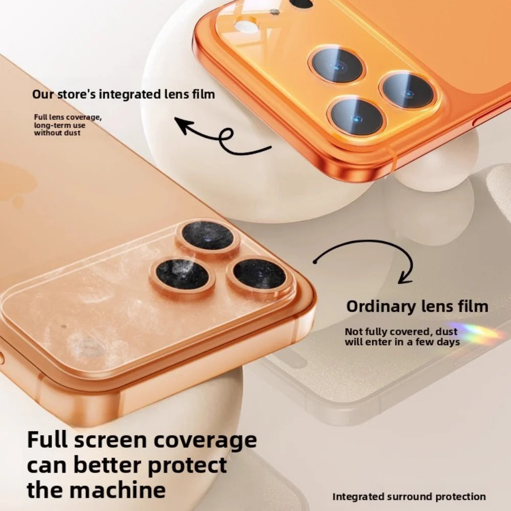 Apple iPhone 17 Pro Camera Protector Lens Guard Tempered Glass Film - Silver