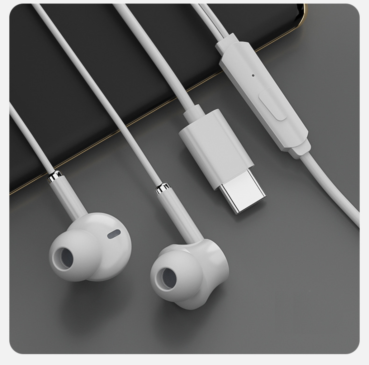 Samsung Galaxy S25 Edge Type C Earphones Headphones In-Ear Built In with Mic Bass Earbuds