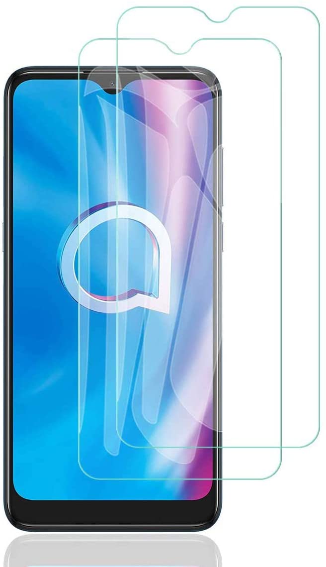 2 Pack Alcatel 1S (2020) Clear Tempered Glass Screen Protector - SmartPhoneGadgetUK
