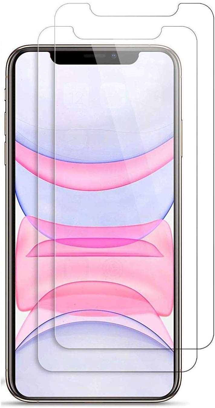 2 Pack Apple iPhone 11 Pro Max (6.5) Clear Tempered Glass Screen Protector - SmartPhoneGadgetUK