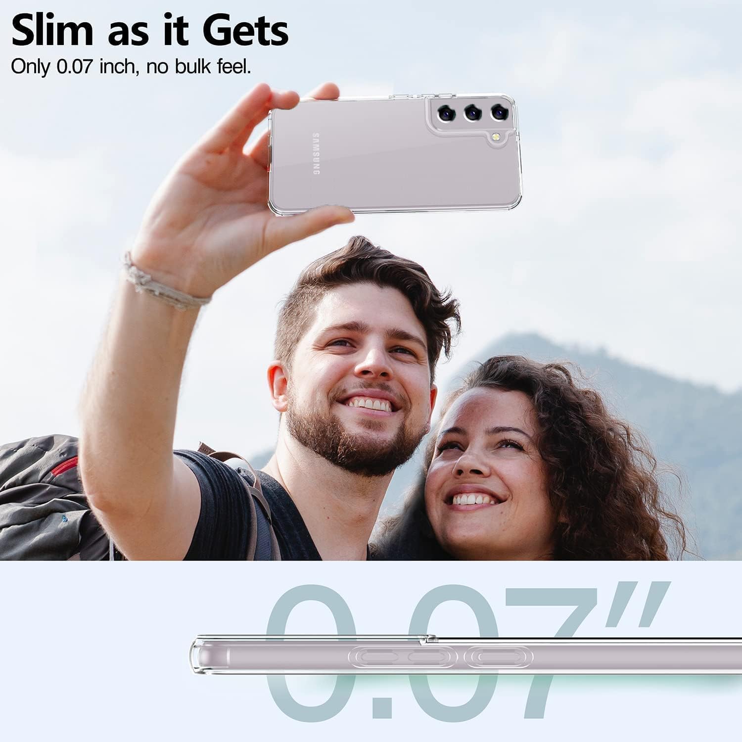 Samsung Galaxy S23 Gel Case Soft Transparent TPU Clear Ultra Slim Silicone