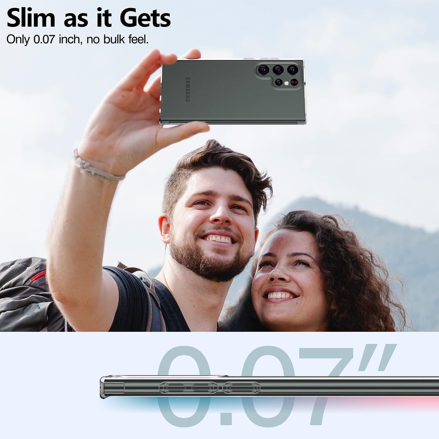 Samsung Galaxy S23 Ultra Gel Case Soft Transparent TPU Clear Ultra Slim Silicone