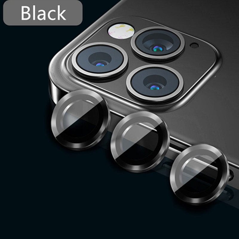 9H Tempered Glass Metal Camera Lens Protectors - iPhone 13 (6.1) - (2 Pack) - SmartPhoneGadgetUK