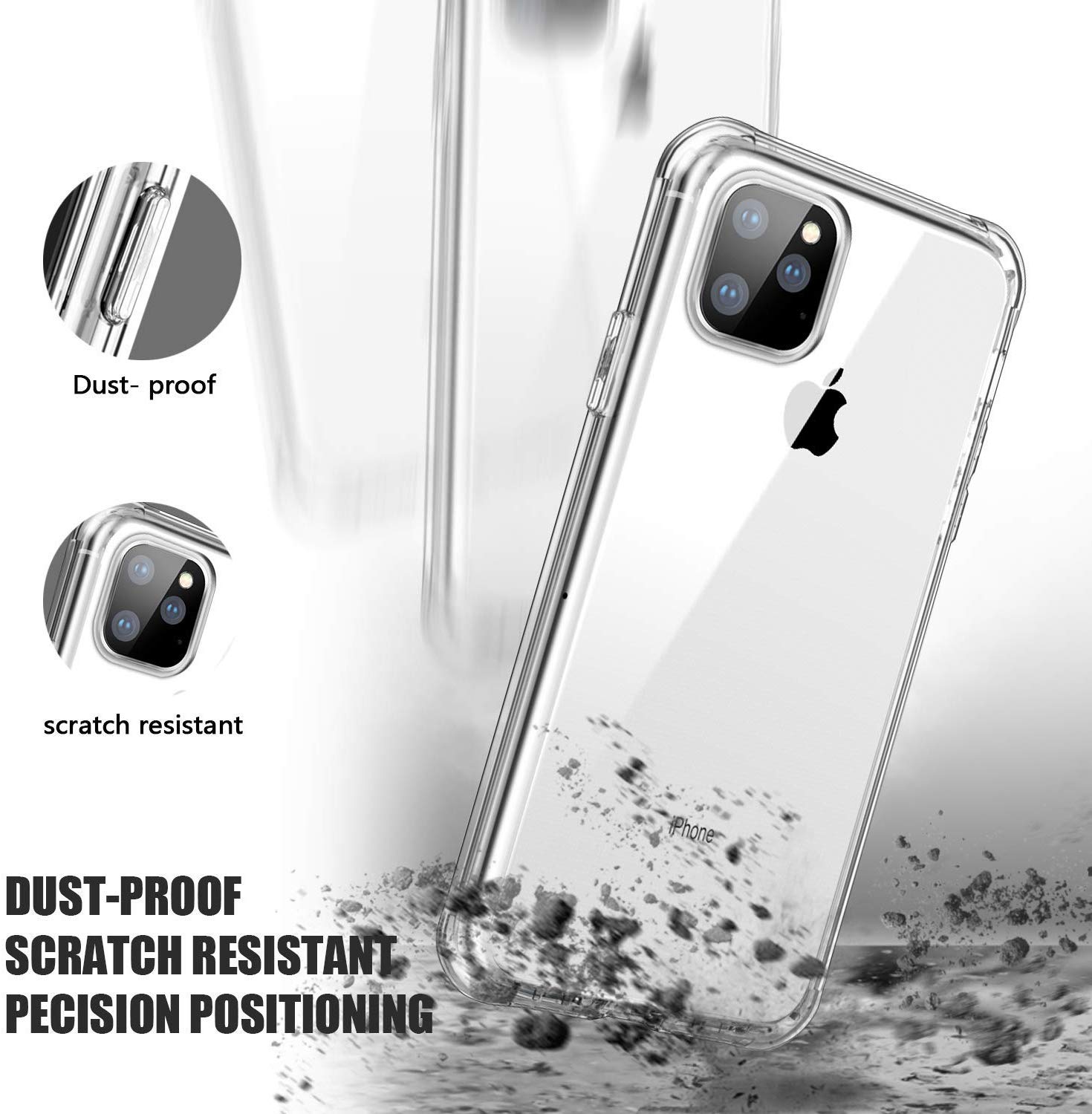 Apple iPhone 11 Pro (5.8) Gel Case Clear Ultra Slim Silicone - SmartPhoneGadgetUK
