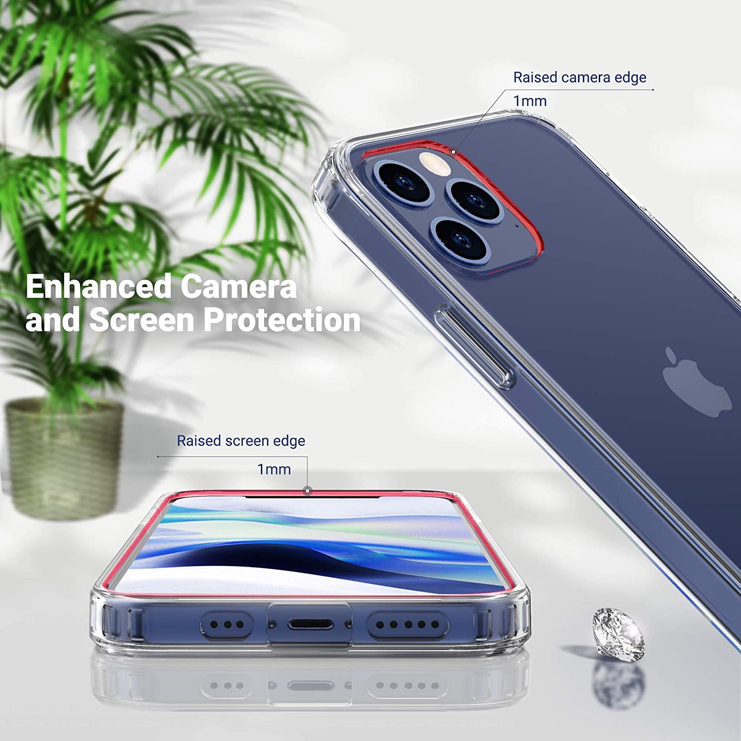 Apple iPhone 12 Mini (5.4) Gel Case Clear Ultra Slim Silicone - SmartPhoneGadgetUK