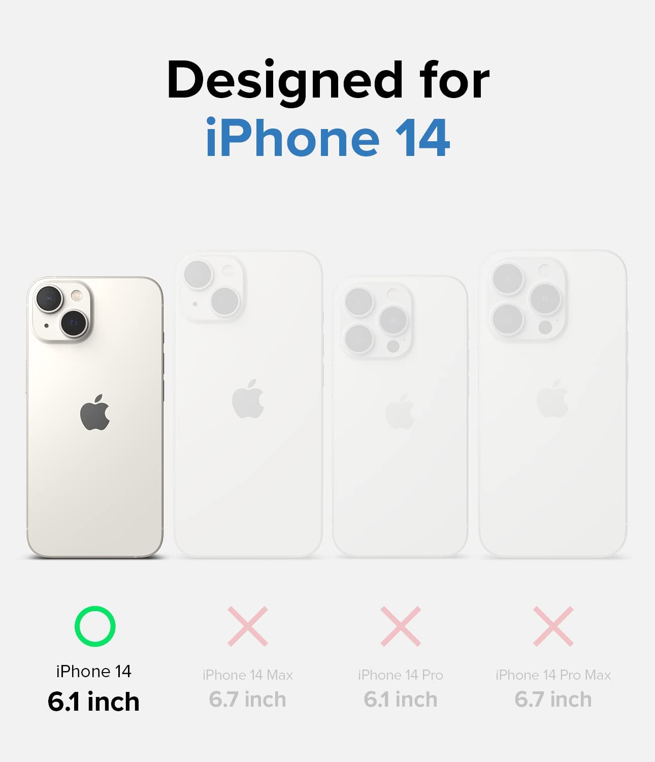 Apple iPhone 14 (6.1) Gel Case Clear Ultra Slim Silicone - SmartPhoneGadgetUK