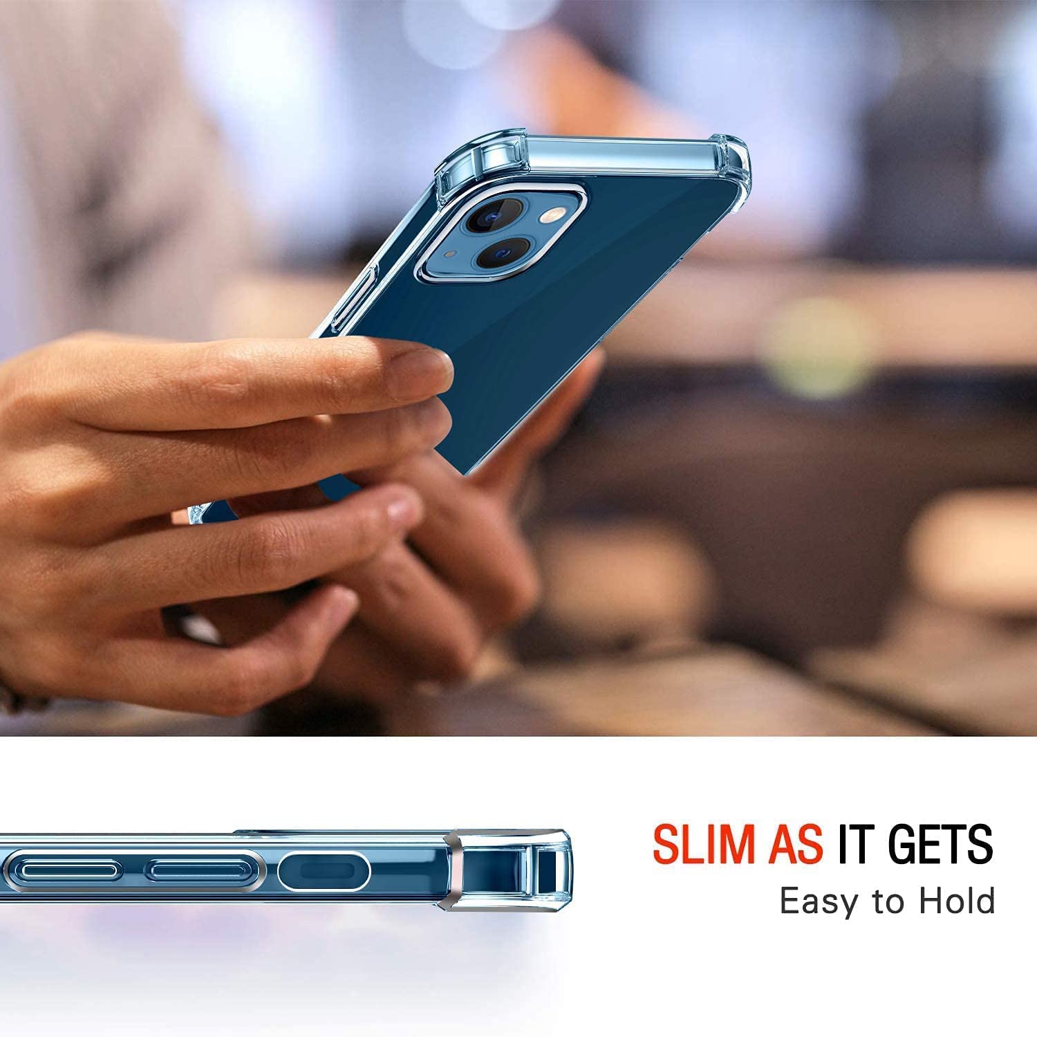 Apple iPhone 14 Plus (6.7) Gel Case Clear Transparent Anti-Shock Absorption Bumper Ultra Thin Cover - SmartPhoneGadgetUK