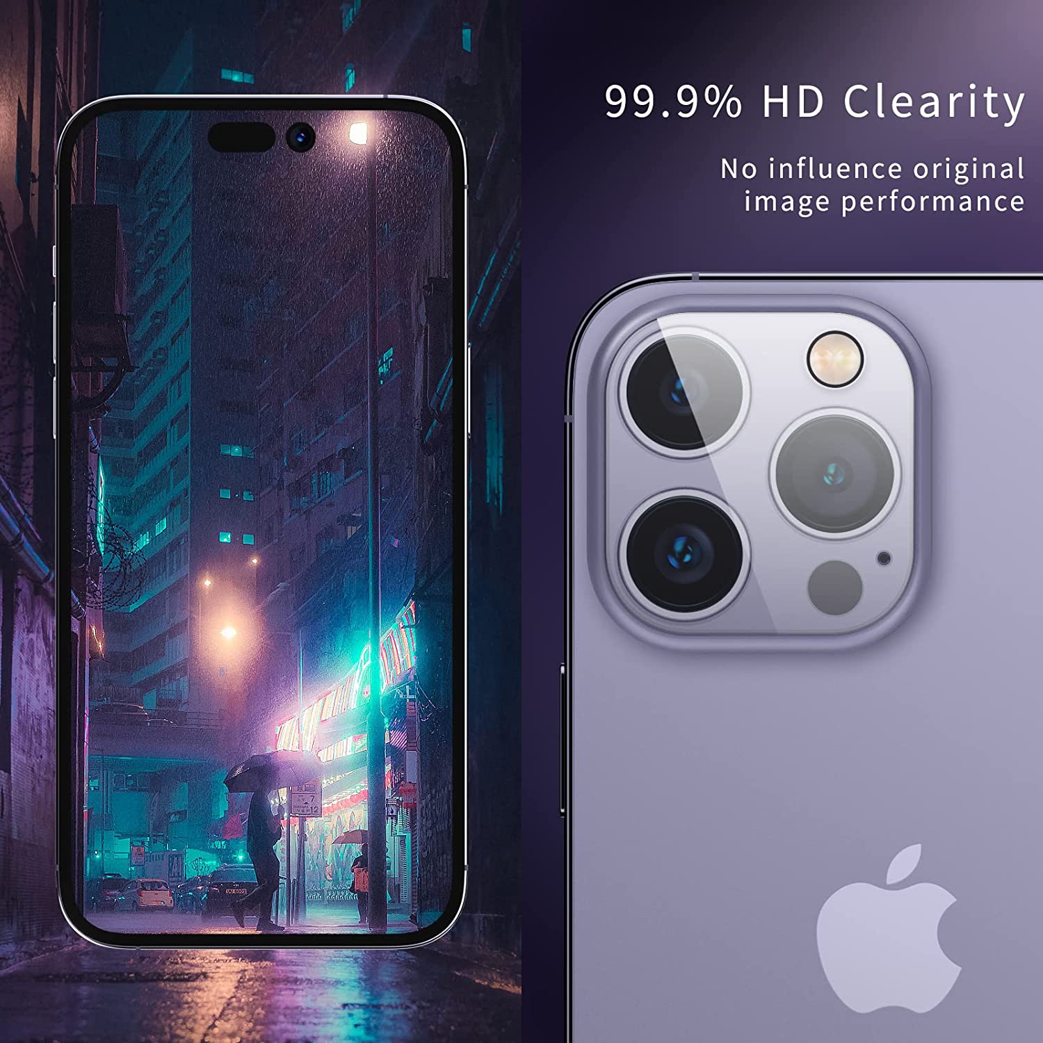 Apple iPhone 14 Pro (6.1) Camera Protector Lens Tempered Glass Film - SmartPhoneGadgetUK