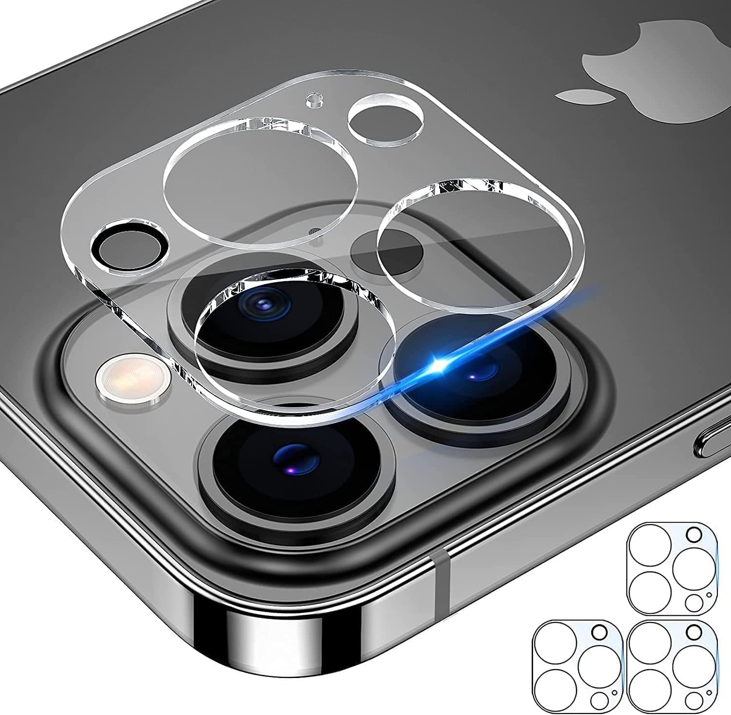 Apple iPhone 14 Pro (6.1) Camera Protector Lens Tempered Glass Film - SmartPhoneGadgetUK