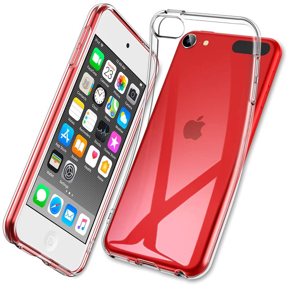 Apple iPod Touch 7 (7th Gen) Gel Case With Glass Screen Protector Clear Slim - SmartPhoneGadgetUK