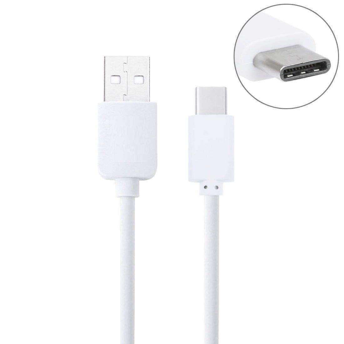 Samsung Galaxy A20e USB to Type C Charging Cable In Car White - 50 CM Short - SmartPhoneGadgetUK