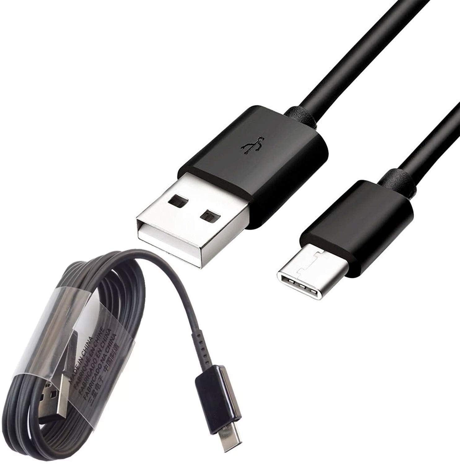 Samsung Galaxy A20e USB to Type C Charging Cable Lead Black - 1M - SmartPhoneGadgetUK