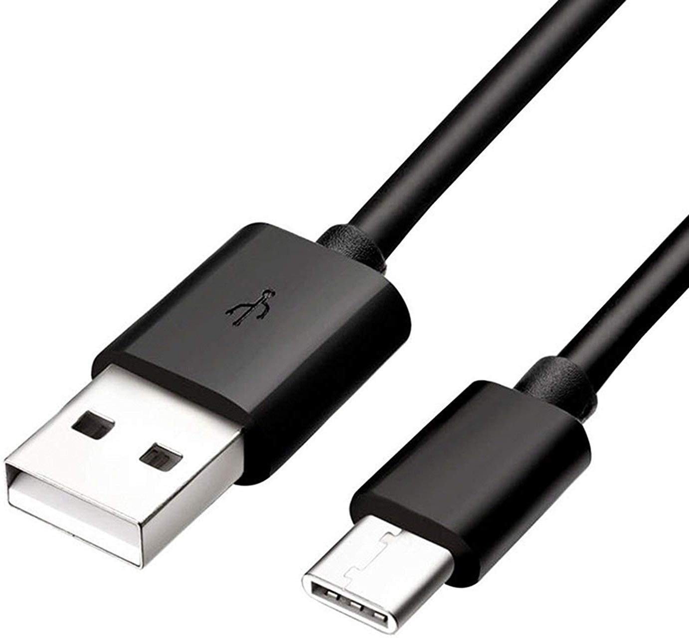 Samsung Galaxy A70 USB Cable to Type C Charging Cable Lead Black - 1M - SmartPhoneGadgetUK