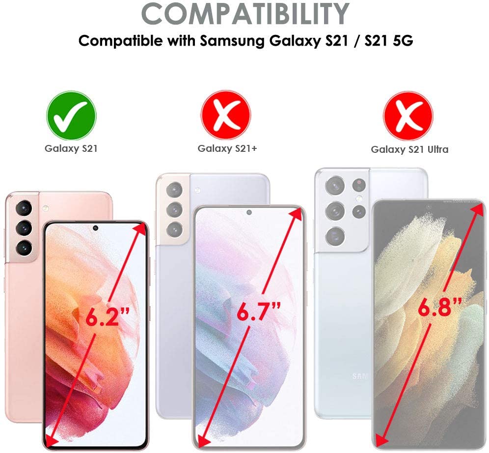 Samsung Galaxy S21 Gel Case Soft Transparent TPU Clear Ultra Slim Silicone - SmartPhoneGadgetUK