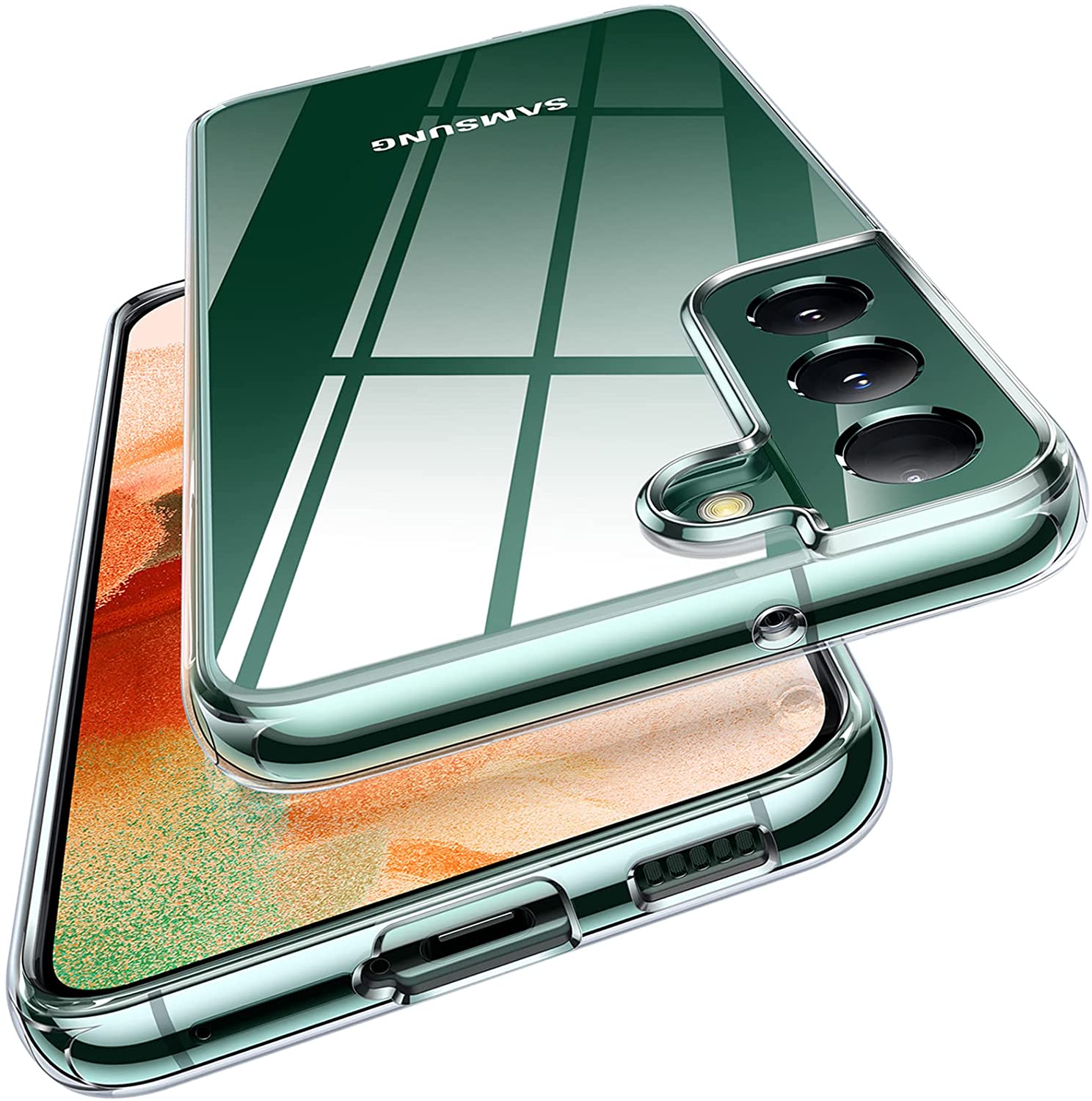 Samsung Galaxy S22 5G Gel Case Soft Transparent TPU Clear Ultra Slim Silicone - SmartPhoneGadgetUK
